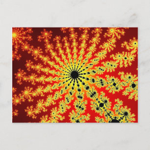 Fire Spark Burst Postcard