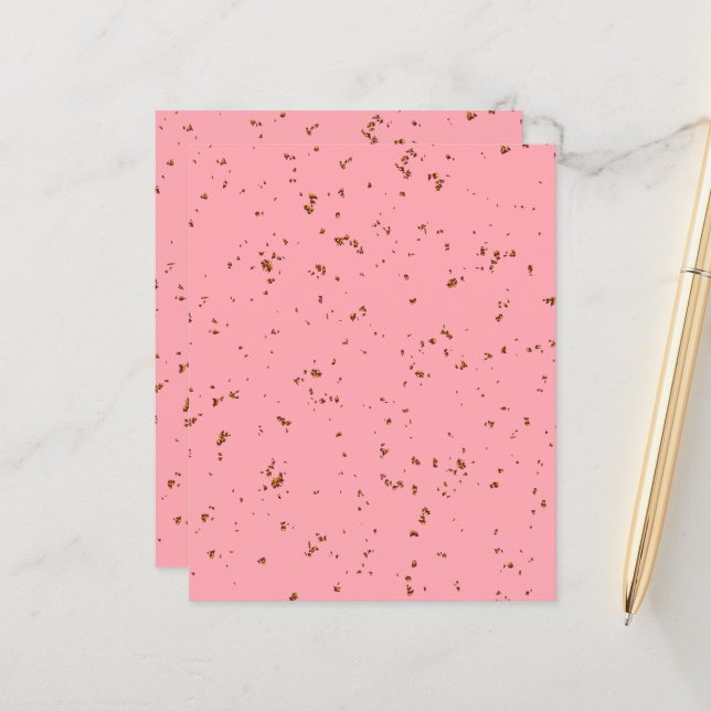 Fire Sparks Overlay Your Photo Blush Pink (Front/Back In Situ)