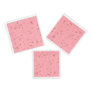 Fire Sparks Overlay Your Photo Blush Pink Acrylic Tray
