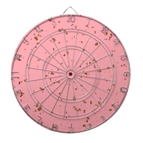 Fire Sparks Overlay Your Photo Blush Pink Dart Board