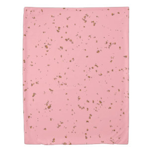 Fire Sparks Overlay Your Photo Blush Pink Duvet Cover