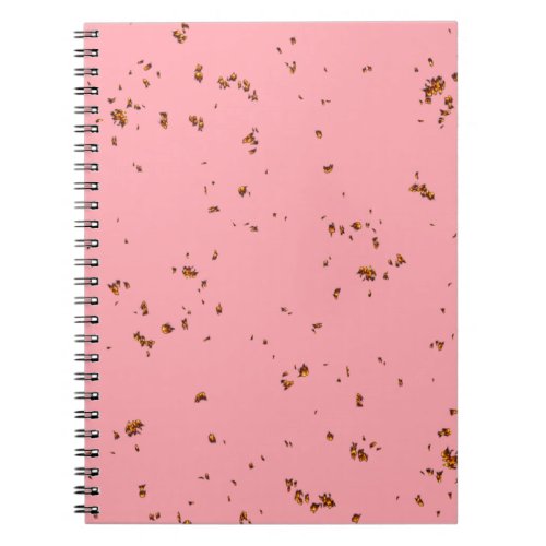 Fire Sparks Overlay Your Photo Blush Pink Notebook