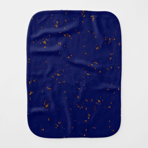 Fire Sparks Overlay Your Photo Bonfire Ashes Blue Baby Burp Cloth