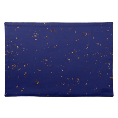Fire Sparks Overlay Your Photo Bonfire Ashes Blue Cloth Placemat