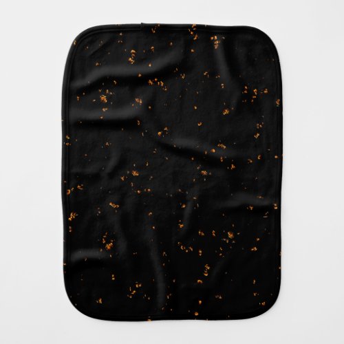 Fire Sparks Overlay Your Photo Burning Ashes Black Baby Burp Cloth