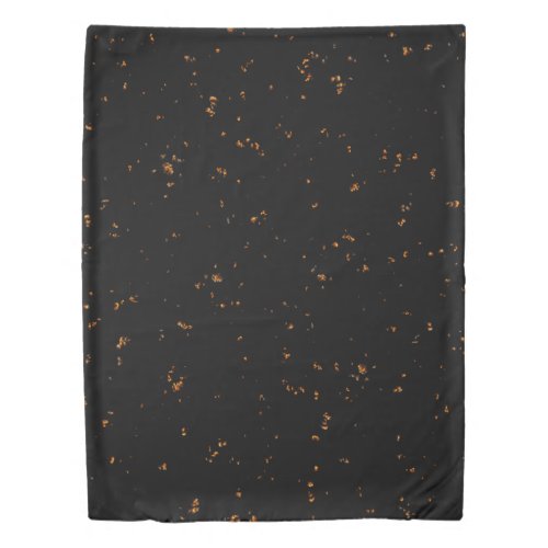 Fire Sparks Overlay Your Photo Burning Ashes Black Duvet Cover