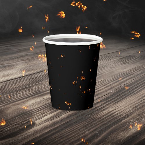 Fire Sparks Overlay Your Photo Burning Ashes Black Paper Cups