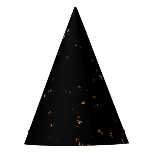 Fire Sparks Overlay Your Photo Burning Ashes Black Party Hat