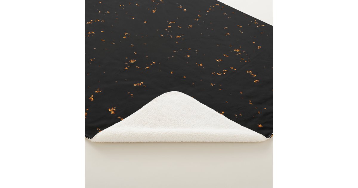 Fire Sparks Overlay Your Photo Burning Ashes Black Sherpa Blanket Zazzle