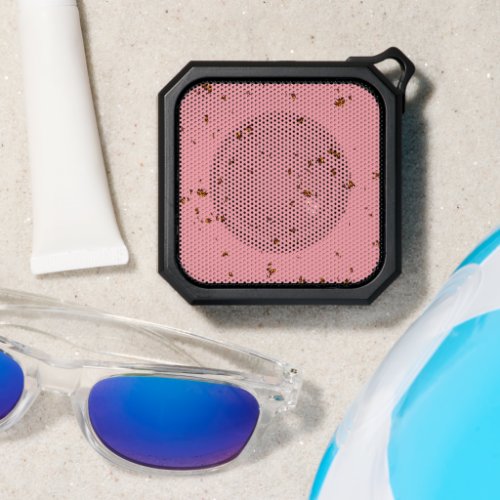 Fire Sparks Overlay Your Photo Burning Ashes Pink Bluetooth Speaker