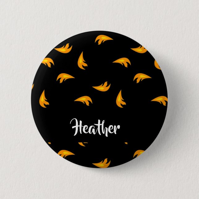 Fire sparks pattern button (Front)