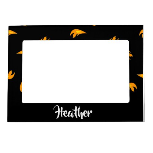 Fire sparks pattern magnetic frame