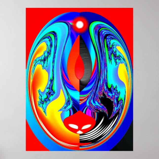 Fire spirit art poster (Front)