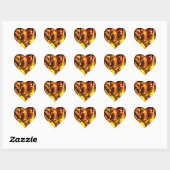 Fire Spirit Heart Sticker (Sheet)