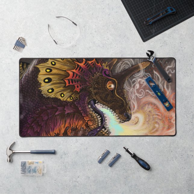 Fire Spitter Dragon Desk Mat (Workstation)