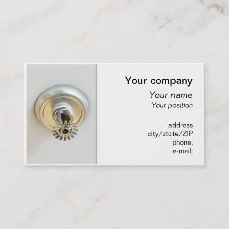 "fire Sprinkler" Business Card