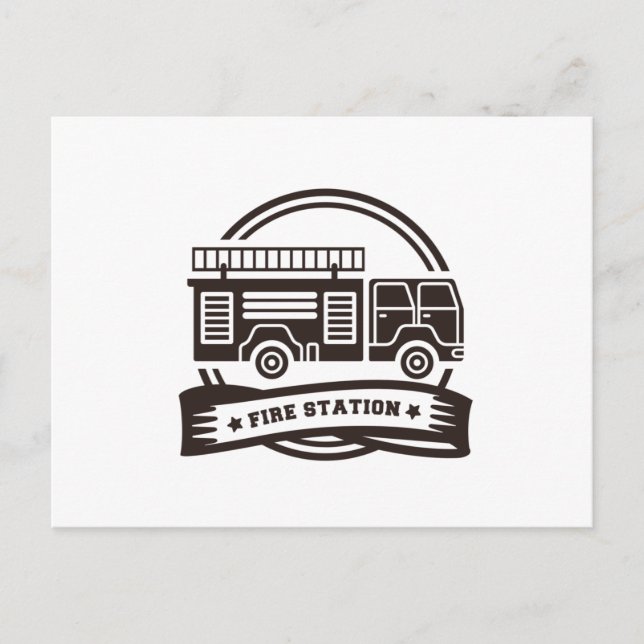 Fire Station Postcard (Front)