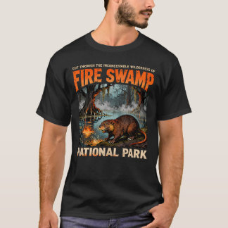 Fire Swamp National Park Beaver Wildlife T-Shirt