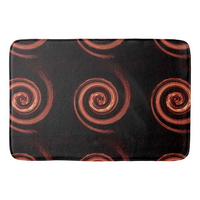 Fire Swirl Bathroom Mat (Front)