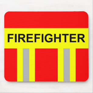 fire symbol uniform red mousepad