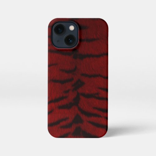 Fire Tiger Skin Print iPhone 13 Mini Case