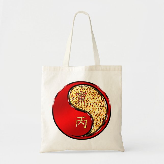 Fire Tiger Tote Bag (Front)