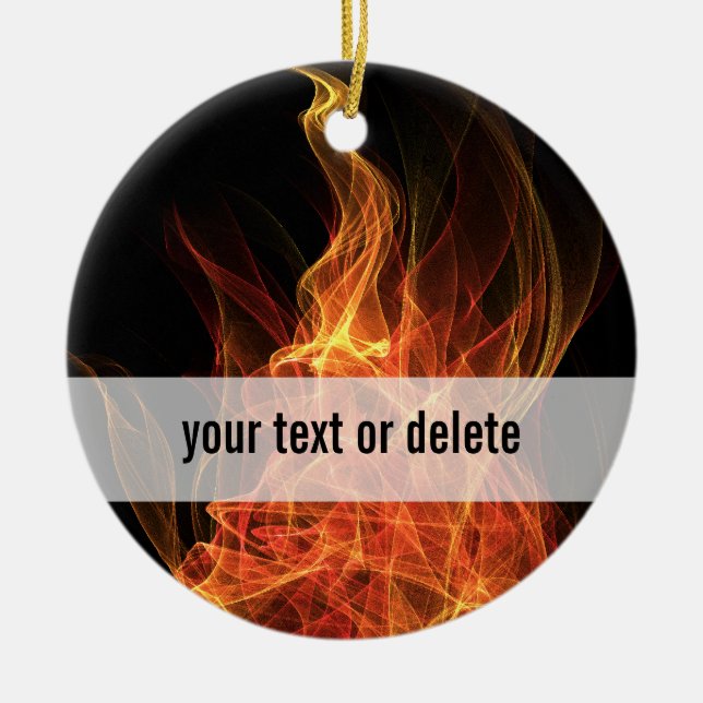 Fire Triangle Ceramic Ornament (Front)