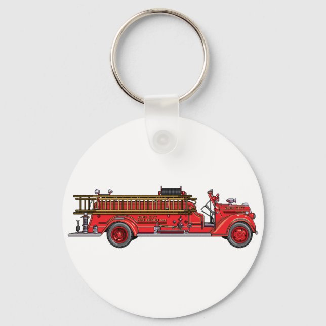 Fire Truck_01 Keychain (Front)