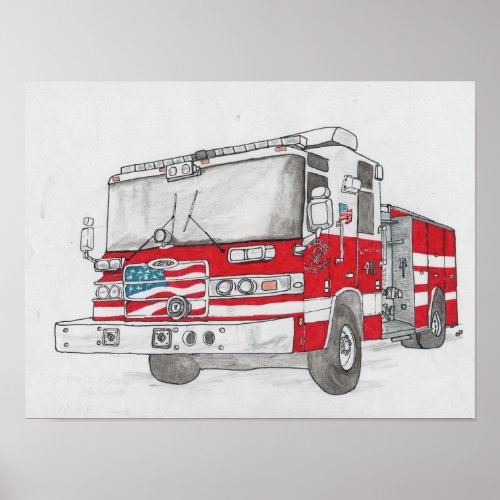 Fire Truck 1 Poster