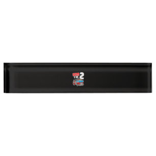 Fire Truck 2 Year Old Firefighter 2nd Birthday Desk Name Plate