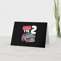 Fire Truck 2 Year Old Firefighter 2nd Birthday