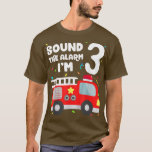 Fire Truck 3rd Birthday Toddler Boy Firefighter 3  T-Shirt<br><div class="desc">Fire Truck 3rd Birthday Toddler Boy Firefighter 3 Year Old  .</div>
