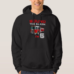 Fire Truck 6th Birthday Boy Future Firefighter 6 Y Hoodie