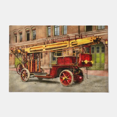 Fire Truck _ An electric ladder truck 1907 Doormat