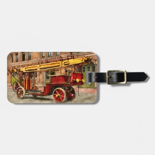 Fire Truck _ An electric ladder truck 1907 Luggage Tag