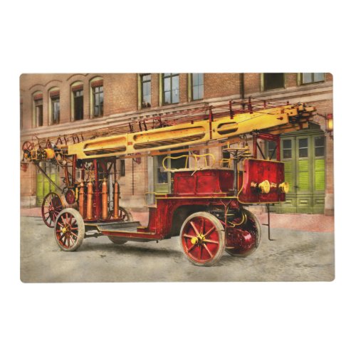 Fire Truck _ An electric ladder truck 1907 Placemat