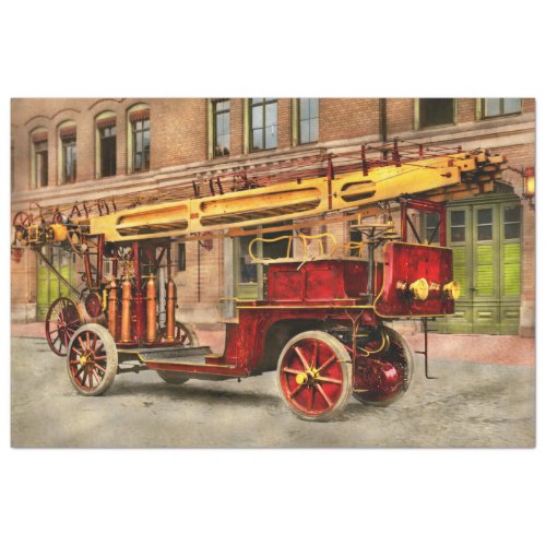 Fire Truck _ An electric ladder truck 1907 Tissue Paper