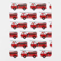 fire truck swaddle blanket