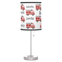 Fire truck Baby Boy Firefighter Nursery Table Lamp