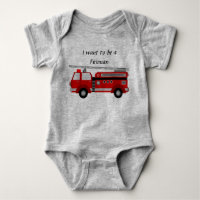 Fire Truck - Baby Romper