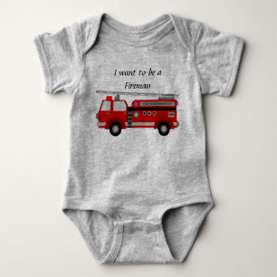 Fire Truck - Baby Romper