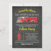 Fire Truck Baby Shower Invitation (Front)