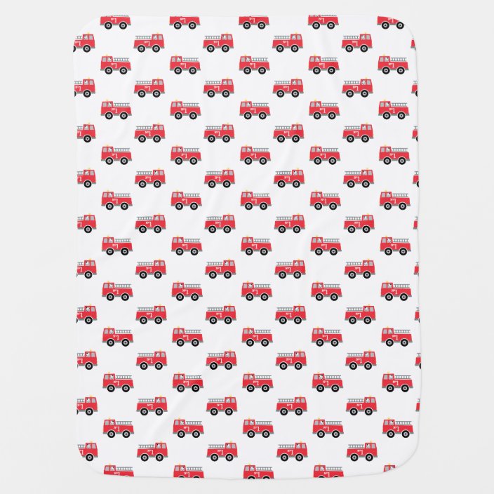 fire truck swaddle blanket