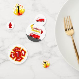 Fire Truck Birthday Party Confetti