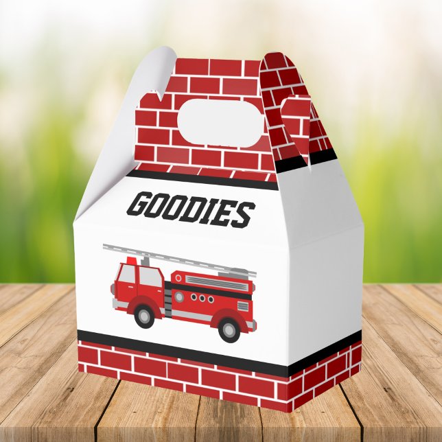 Fire Truck Birthday Party Favor Boxes (Creator Uploaded)