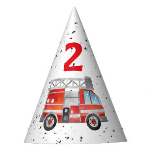 Fire Truck Birthday Party Hats