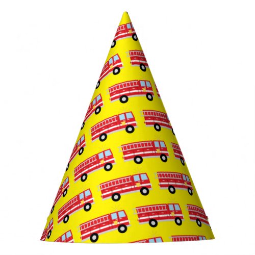 Fire Truck Birthday Party Party Hat