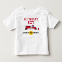 Kid/'s Cotton T-Shirts /'Fire Engine/' Children/'s TS022897