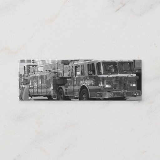 Customizable Fire Truck Business Card