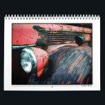 Fire truck Calendar<br><div class="desc">The list of work trucks is long and varied. There's dump trucks, school bus's and pick-ups, the type that's probably the most popular is the fire truck. Here we have a vintage fire truck photograph that's been digitally enhanced that changed the already beautiful photo into a half-tone illustration. This and...</div>